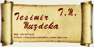 Tešimir Muždeka vizit kartica